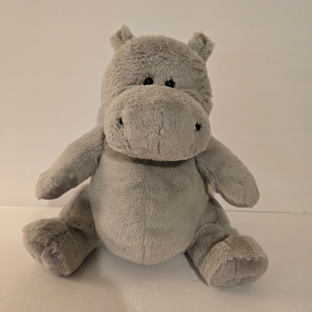 Kohl's Cares Hippo Plush Kids Small Gray Excellent Soft Stuffed Animal Toy 12"